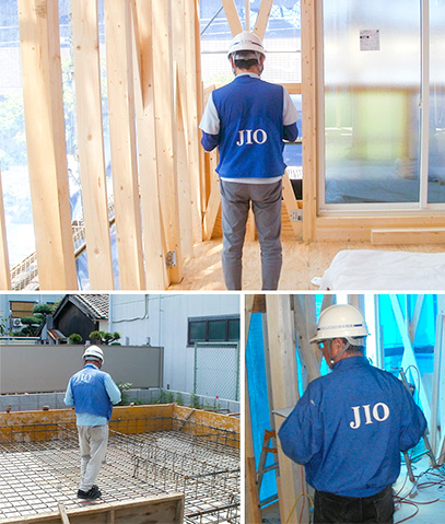 日本住宅保証検査機構（JIO）がチェックしている画像